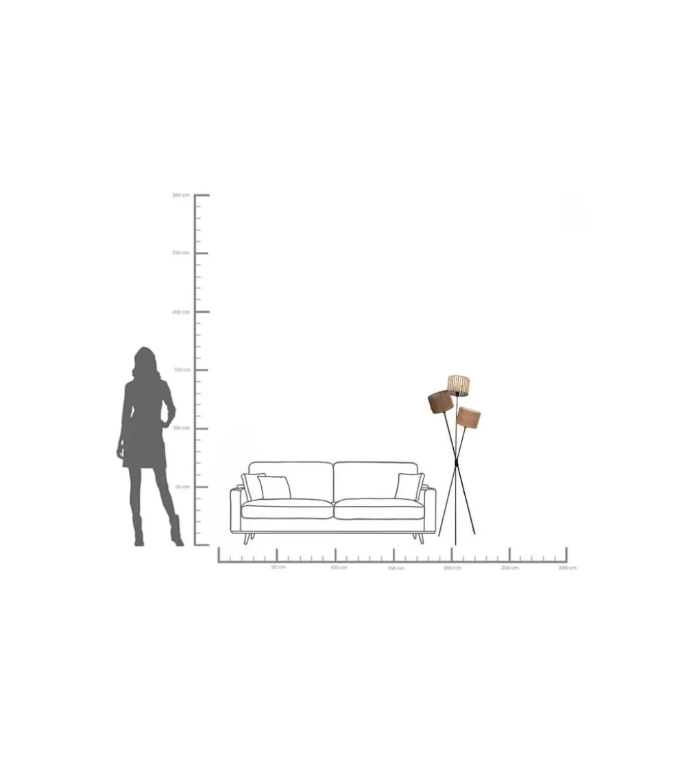 Lampa podłogowa CANNES TRIO 145 cm