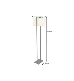 Lampa podłogowa COLLEEN 160 cm biała