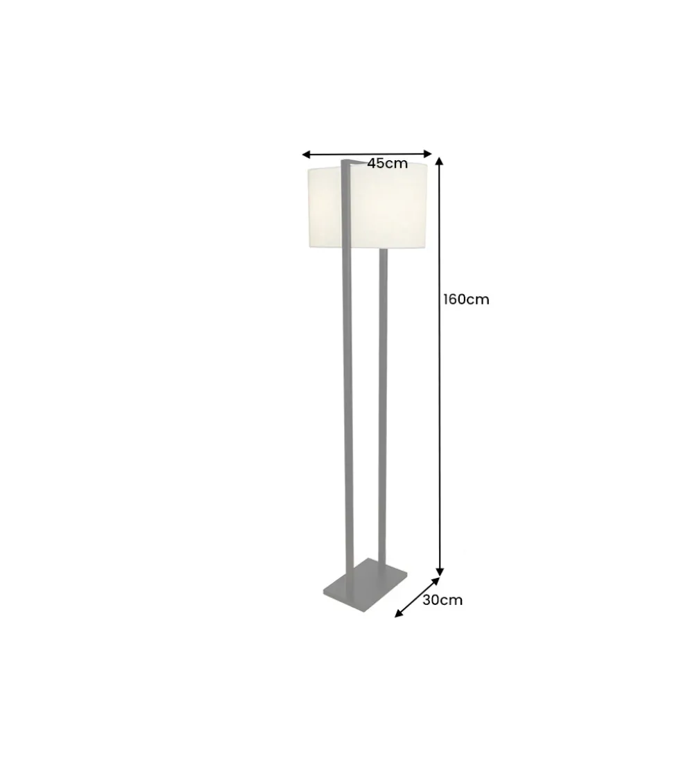 Lampa podłogowa COLLEEN 160 cm biała