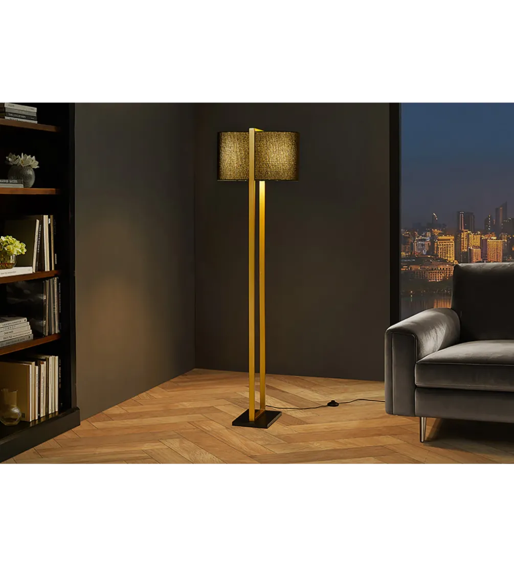 Lampa podłogowa COLLEEN 160 cm złota