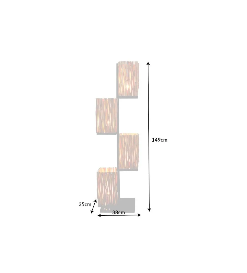 Lampa podłogowa Epria 149 cm longan