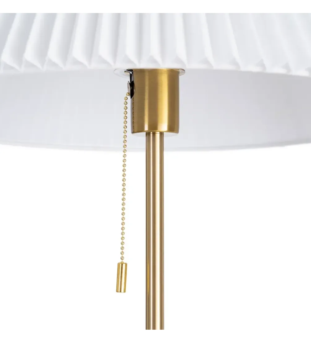 Lampa podłogowa ETARAL 50 cm biało złota