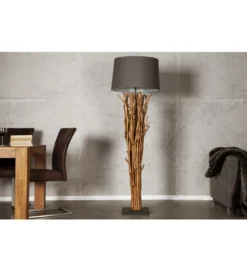 Lampa podłogowa Euphoria 175 cm szarobrązowa