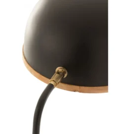 Lampa podłogowa EVY 130 cm czarna naturalna