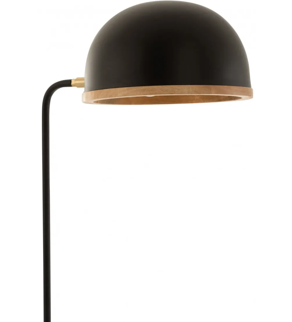 Lampa podłogowa EVY 130 cm czarna naturalna