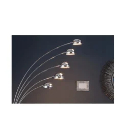 Lampa podłogowa Five chrom 200 cm srebrna
