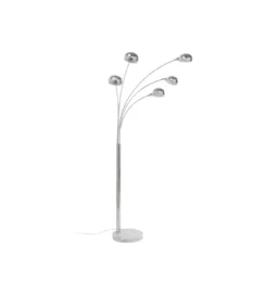 Lampa podłogowa FIVE FINGERS 201 cm srebrna