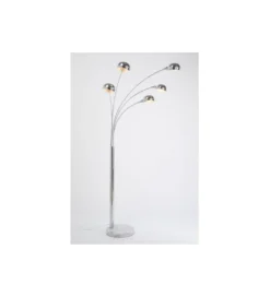 Lampa podłogowa FIVE FINGERS 201 cm srebrna