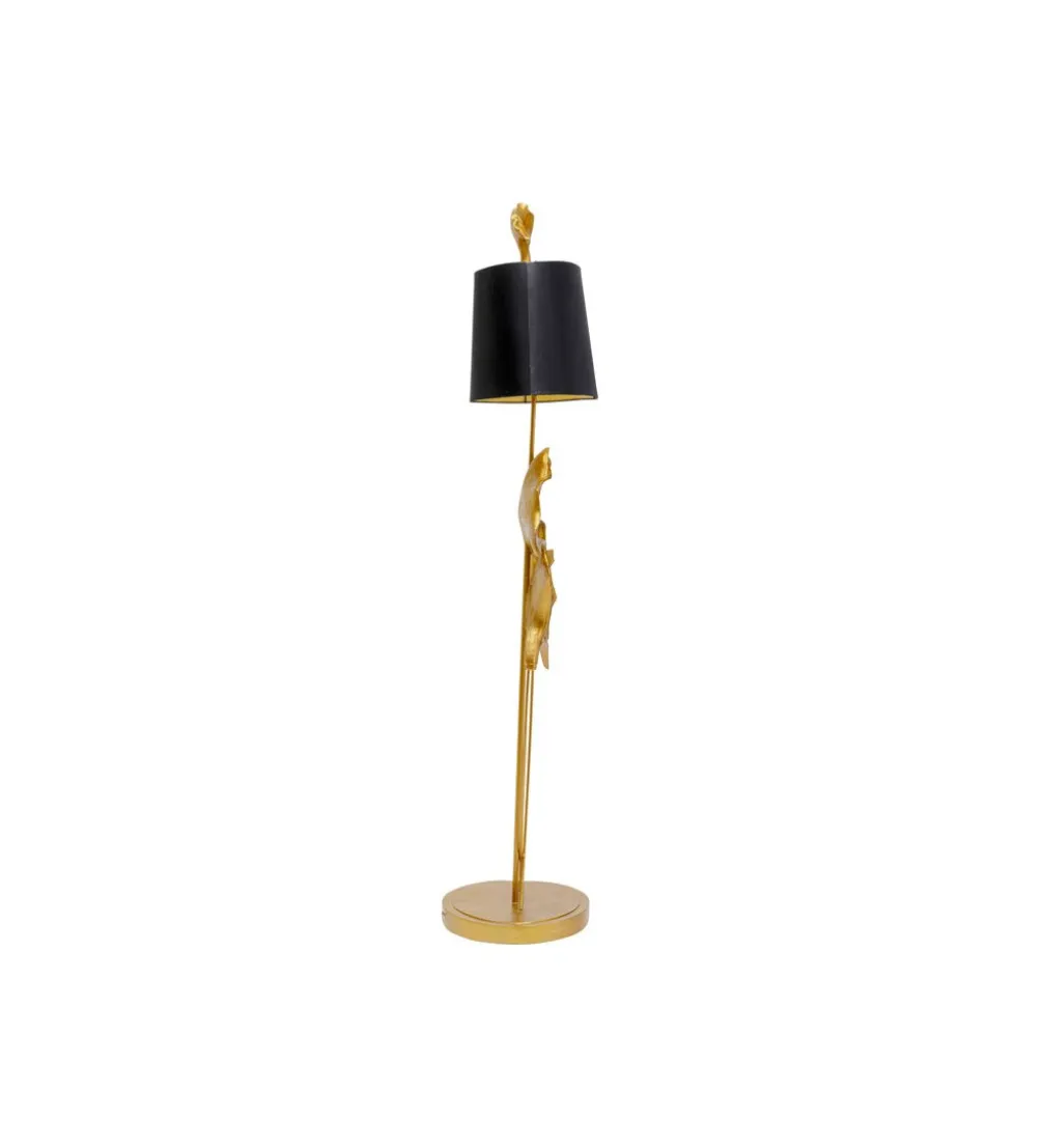 Lampa podłogowa GINKGO LEAFS 129 cm złoty