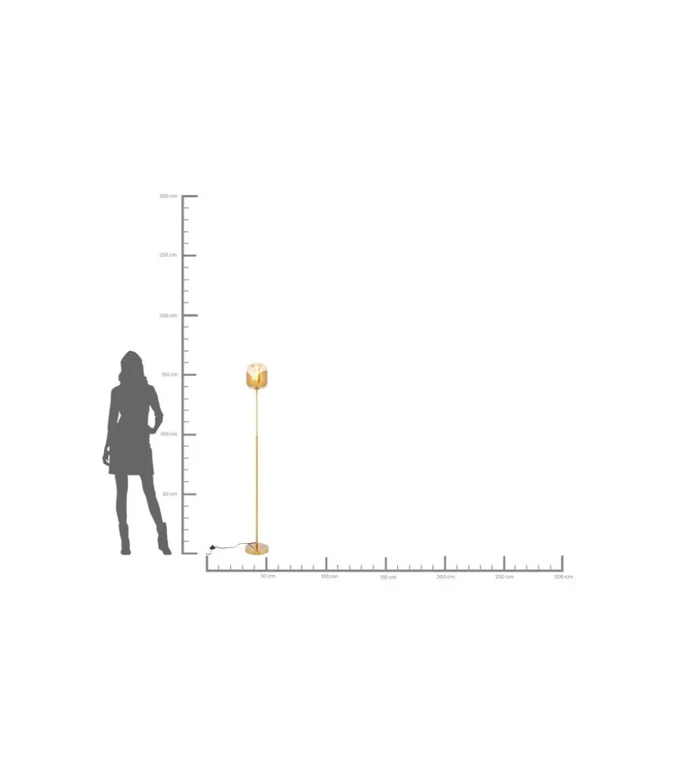 Lampa podłogowa Golden Goblet 160 cm złota