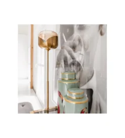 Lampa podłogowa Golden Goblet 160 cm złota