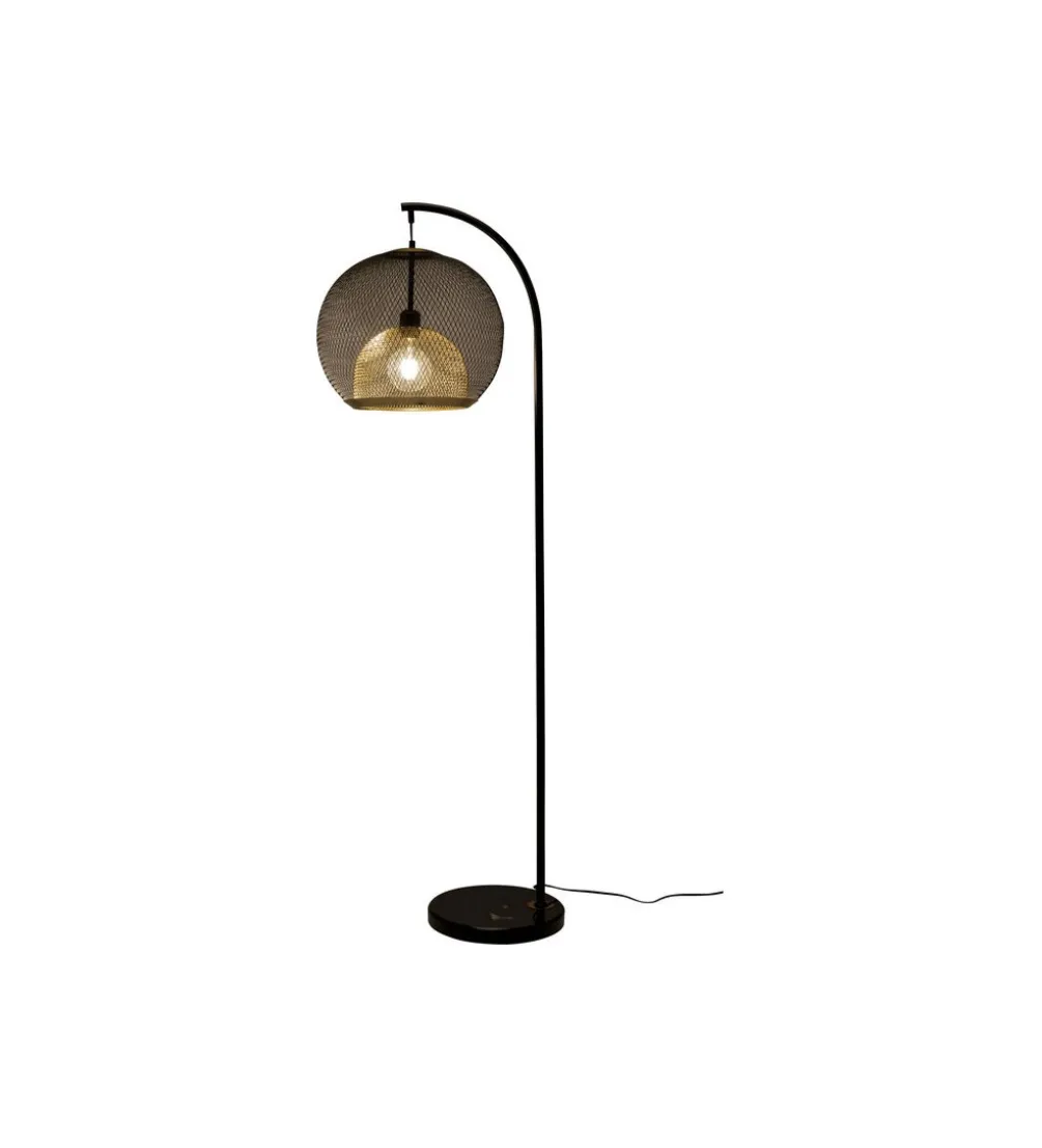 Lampa podłogowa GRATO 156 cm czarna