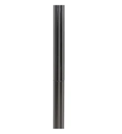 Lampa podłogowa HEMLA 156 cm szklana czarno szara
