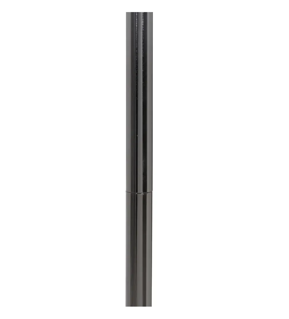 Lampa podłogowa HEMLA 156 cm szklana czarno szara