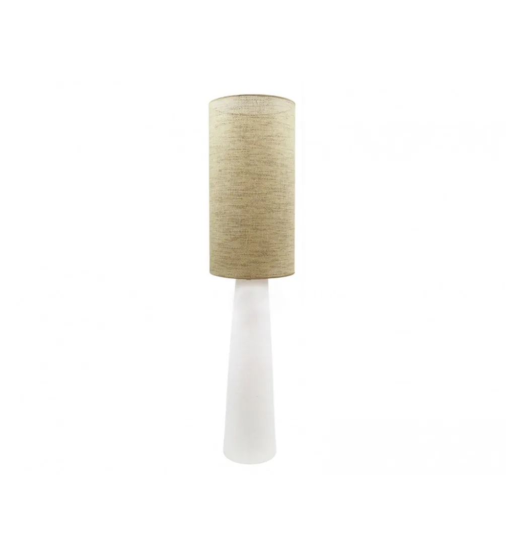 Lampa podłogowa HERACLES 143 cm ceramika ratan