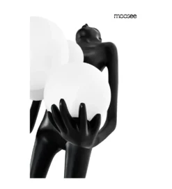 Lampa podłogowa HUMAN 180 cm czarna