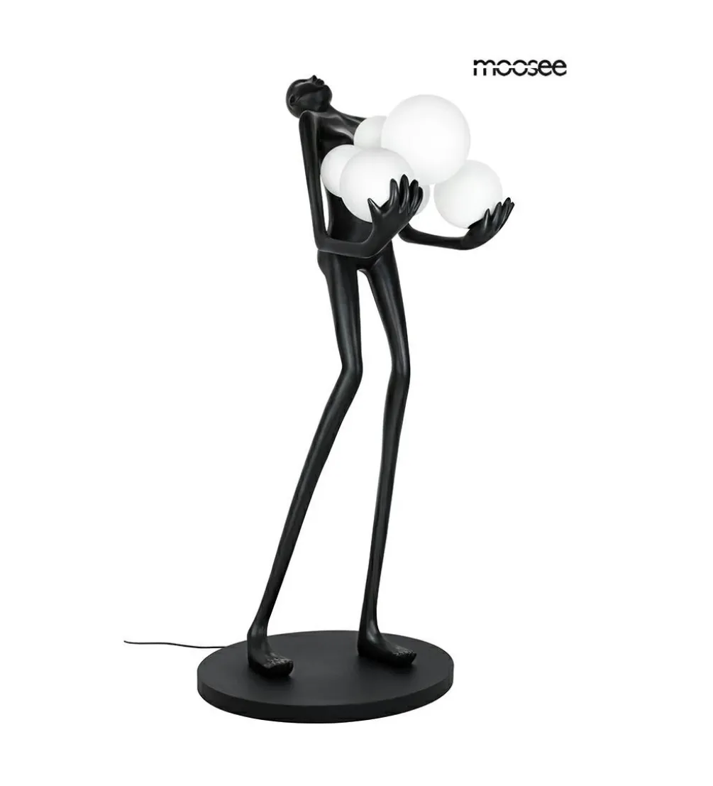Lampa podłogowa HUMAN 180 cm czarna