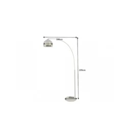 Lampa podłogowa JULIETTA 205 cm złota