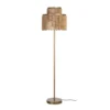 Lampa podłogowa KORGAL 152 cm naturalna złota