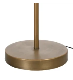 Lampa podłogowa KORGAL 152 cm naturalna złota