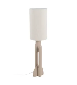 Lampa podłogowa LEKATU 142 cm kremowa