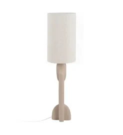 Lampa podłogowa LEKATU 142 cm kremowa