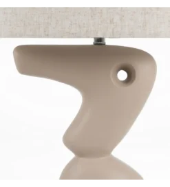 Lampa podłogowa LEKATU 128 cm kremowa