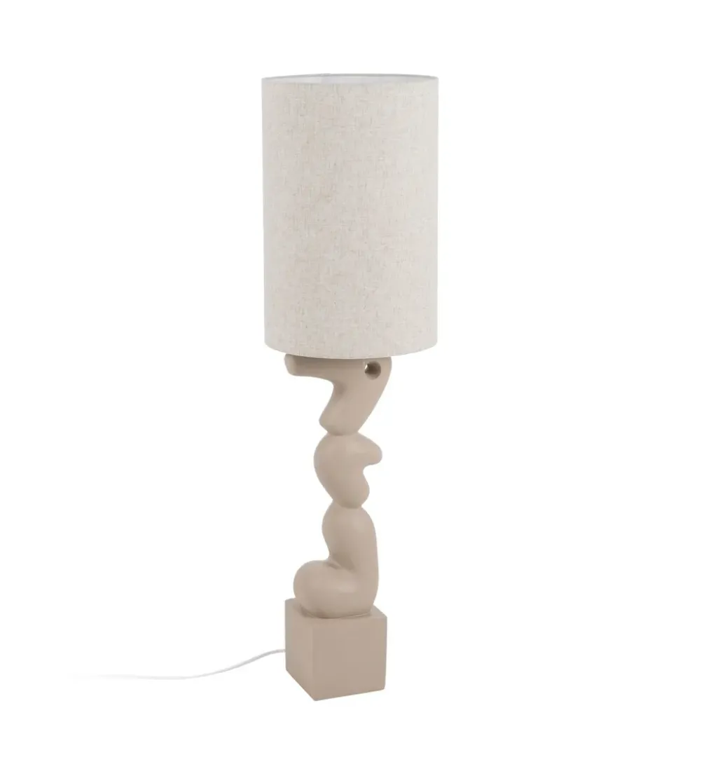 Lampa podłogowa LEKATU 128 cm kremowa