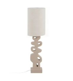 Lampa podłogowa LEKATU 127 cm kremowa