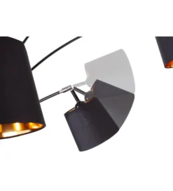 Lampa podłogowa Levels 202 cm czarno złota