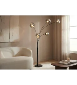 Lampa podłogowa LIQUID DIAMOND 202 cm szara