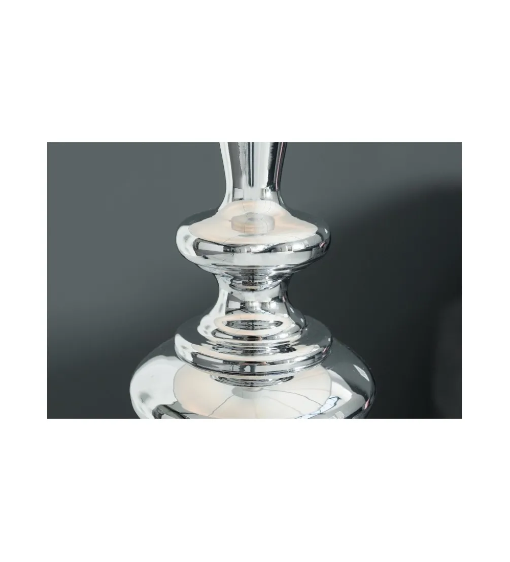 Lampa podłogowa Lucie 160cm biało srebrna