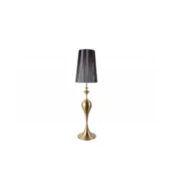 Lampa podłogowa Lucie 160 cm czarno złota