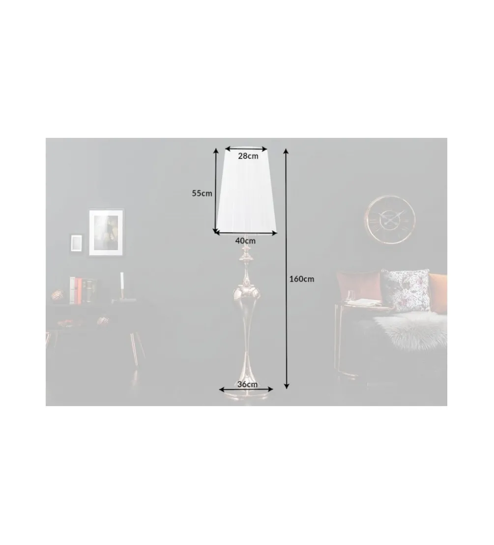 Lampa podłogowa Lucie czarna