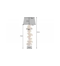 Lampa podłogowa Morella 122 cm złota