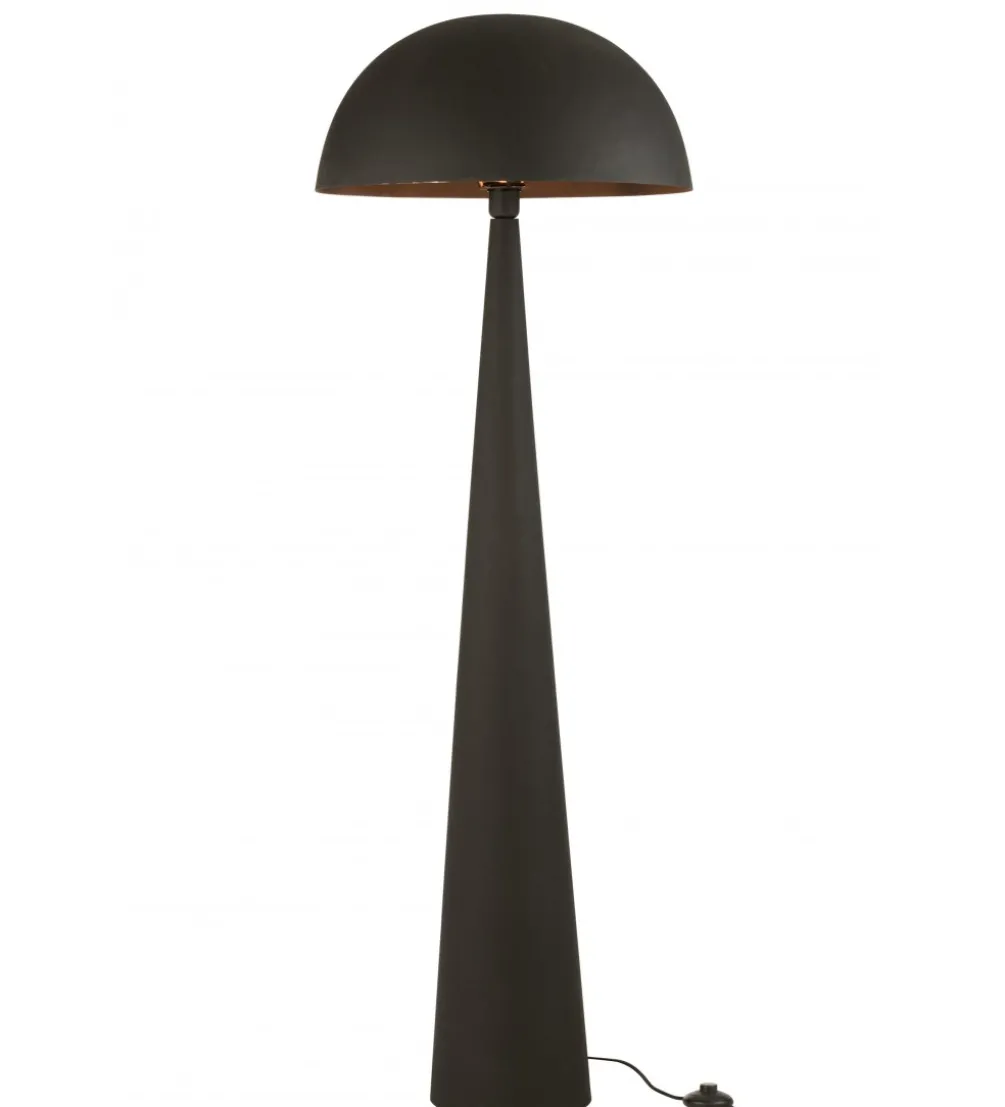 Lampa podłogowa Mushroom 148 cm czarna