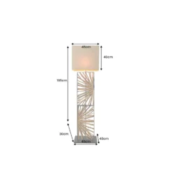 Lampa podłogowa OMAR 165 cm beżowa