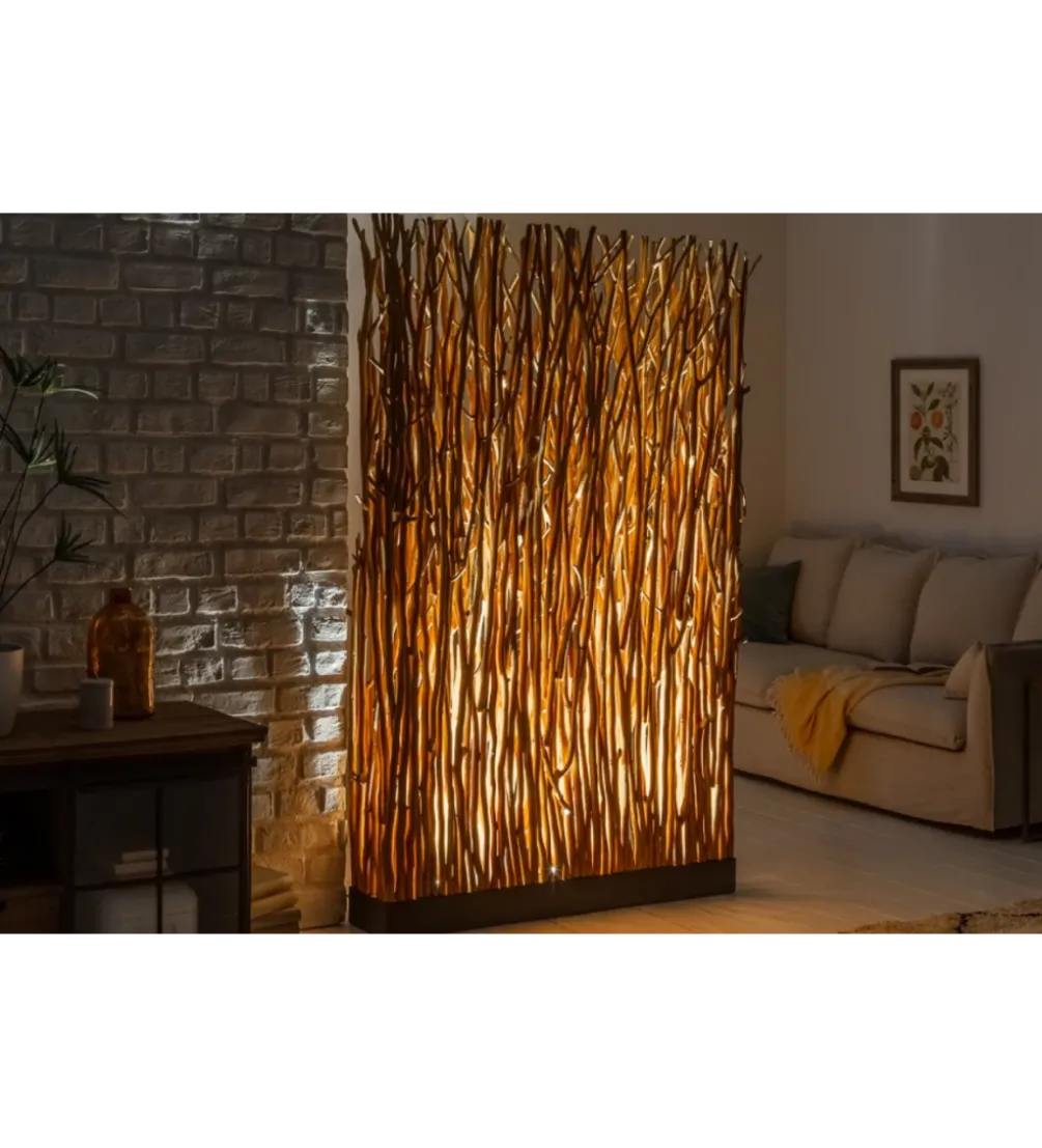 Lampa podłogowa Parave 180 cm longan naturalna