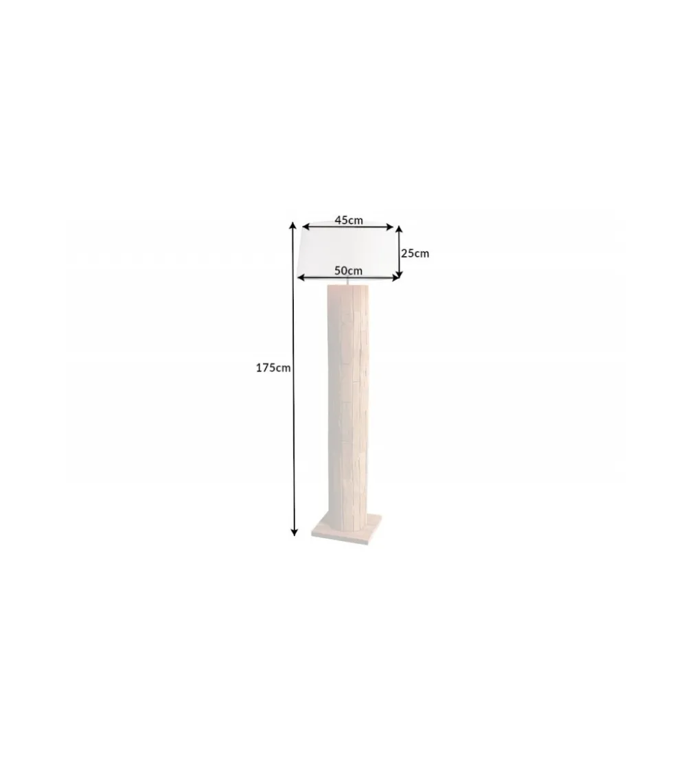 Lampa podłogowa PATRAS 175 cm beżowa