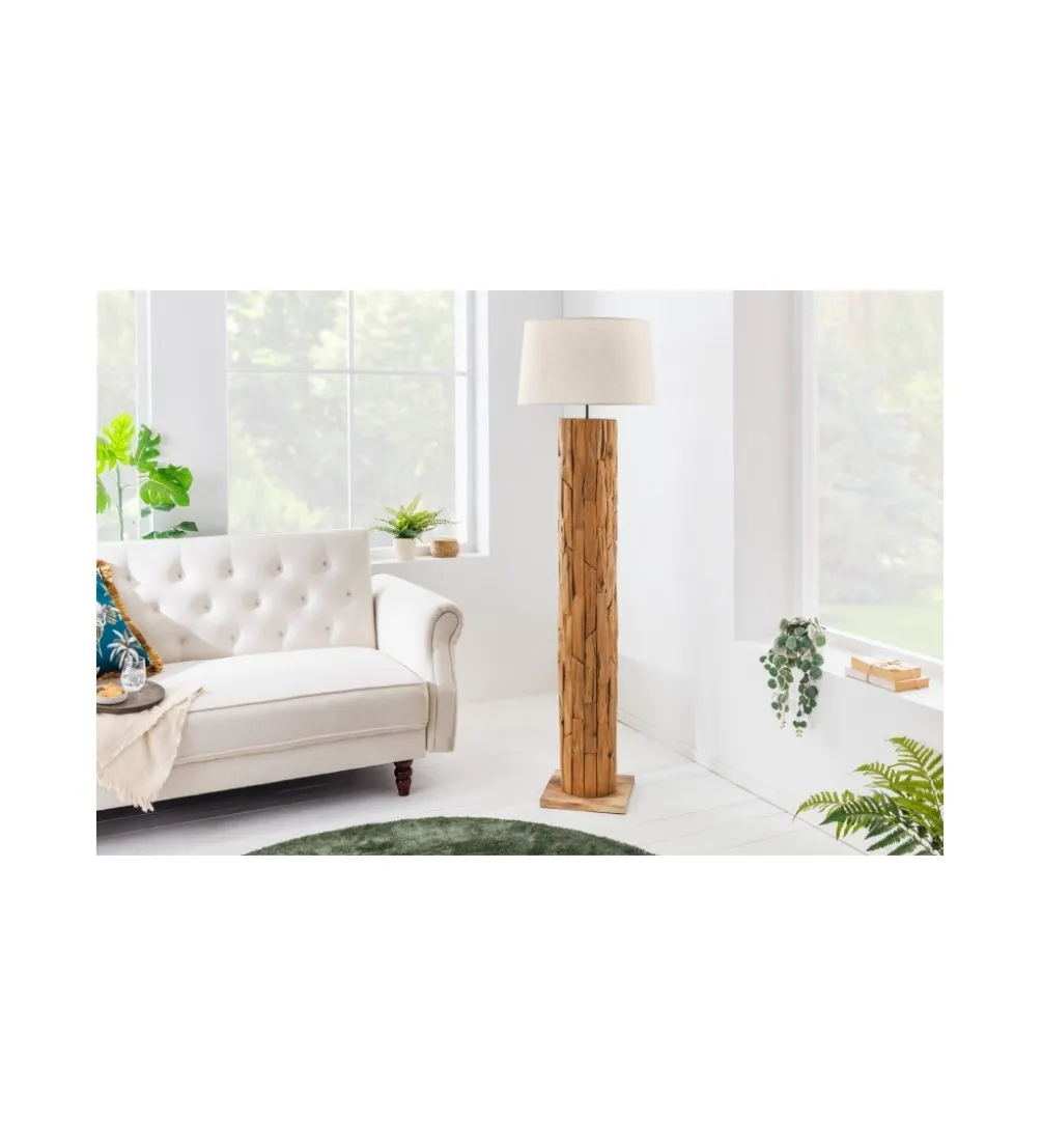 Lampa podłogowa PATRAS 175 cm beżowa