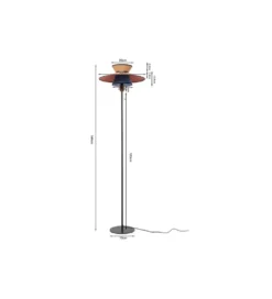 Lampa podłogowa RIVA 160 cm