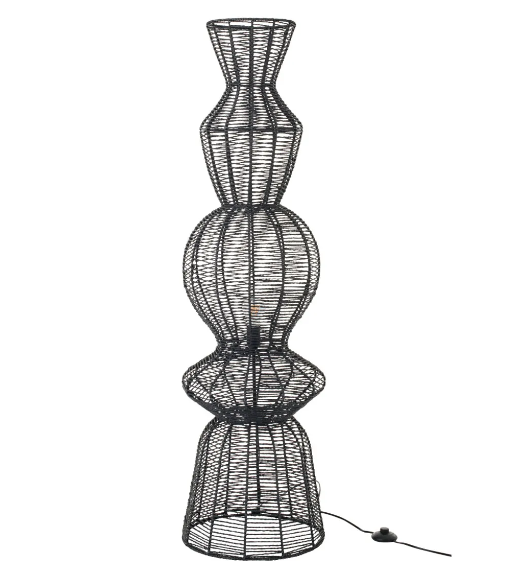 Lampa podłogowa ROPEAN 135 cm czarna
