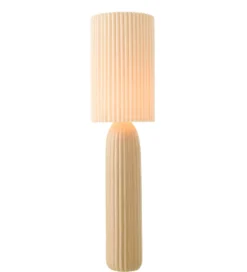 Lampa podłogowa RUTH 91 cm ceramika karmelowa