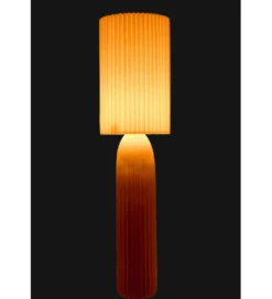 Lampa podłogowa RUTH 91 cm ceramika karmelowa