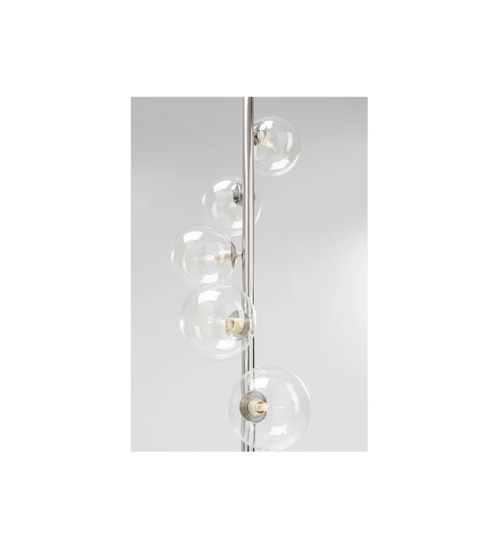 Lampa podłogowa SCALA BALLS 160 cm srebrna
