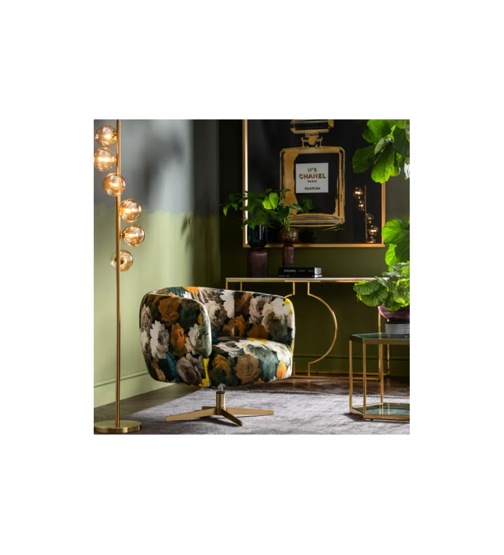 Lampa podłogowa SCALA BALLS 160 cm złota