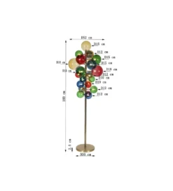 Lampa podłogowa SCALA BALLS 169 cm