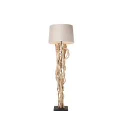 Lampa podłogowa SCULTRA drewno akacja