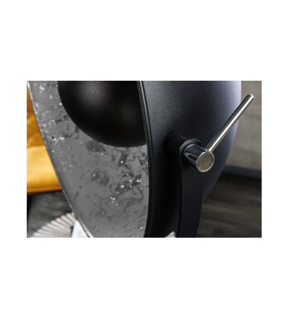 Lampa podłogowa Studio 146 cm czarno srebrna