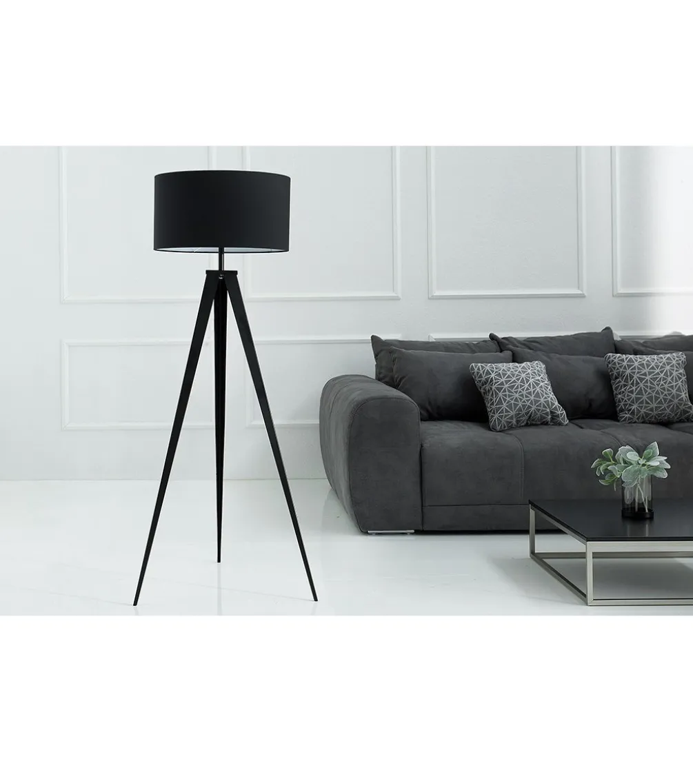 Lampa podłogowa Tripod czarna